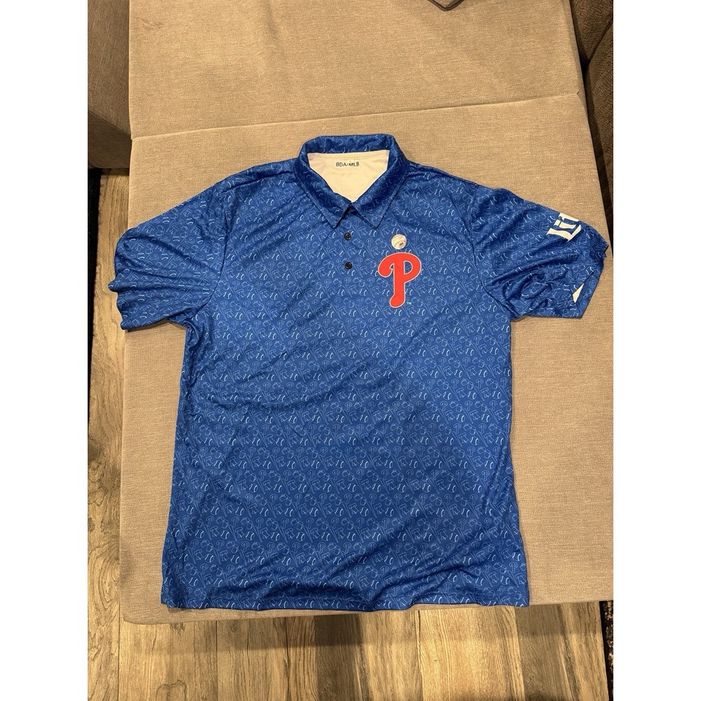 Philadelphia Phillies Miller lite Golf Polo Never Worn Rare Liberty bell